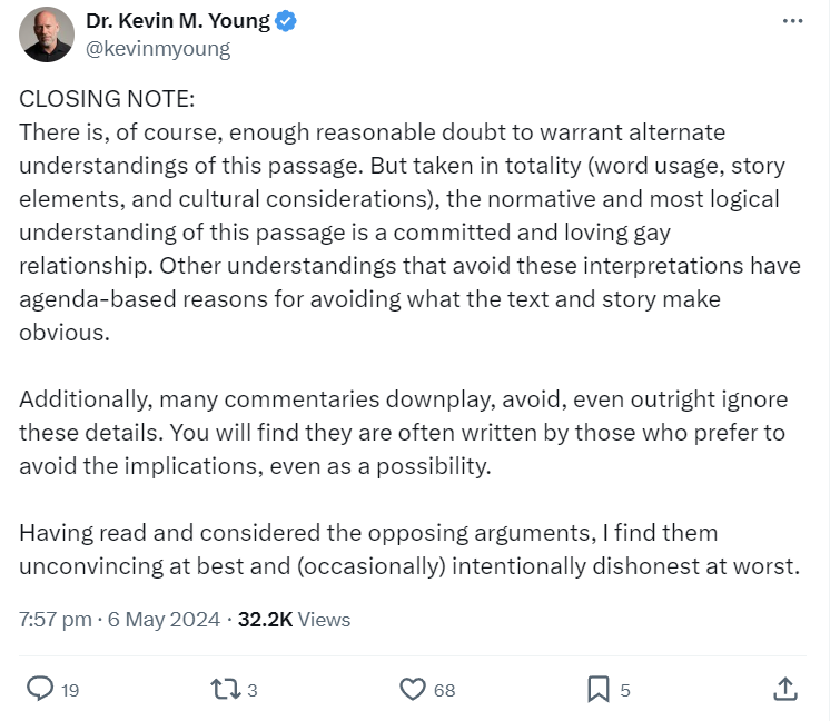 Dr Young's Closing Note