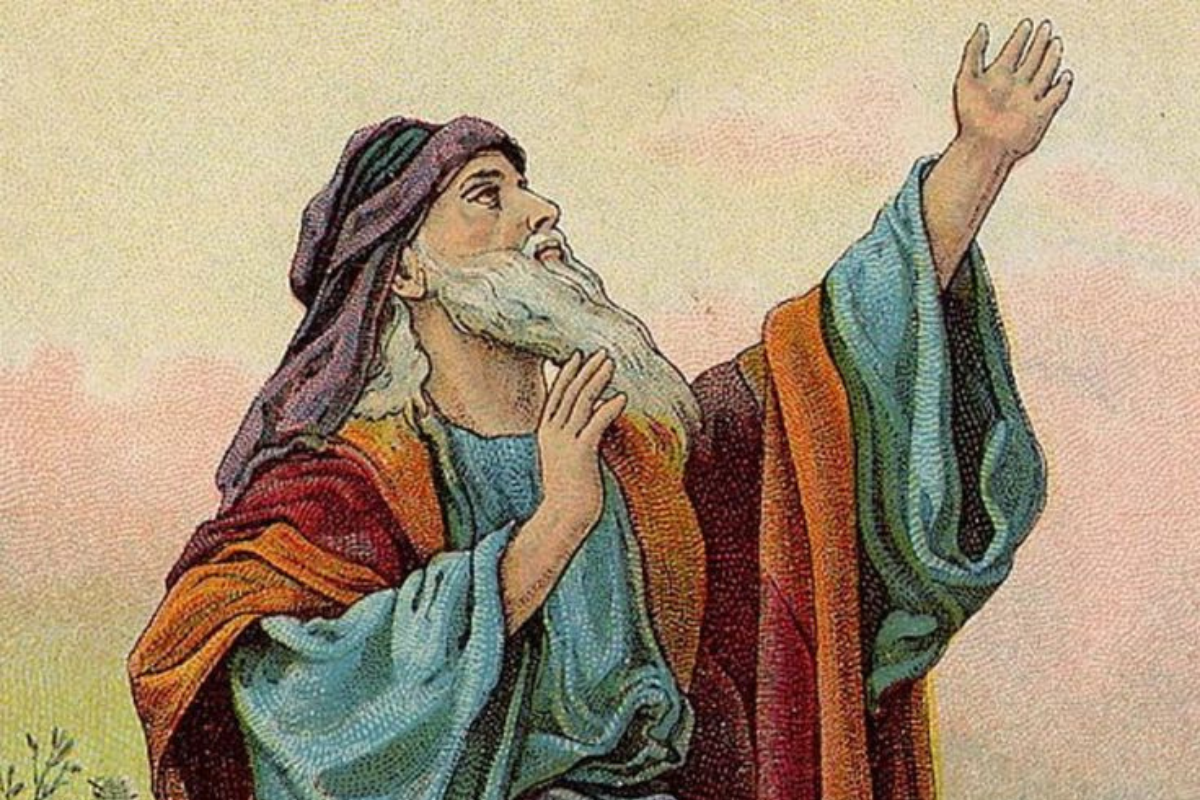 An illustration of the Prophet Isaiah in the Bible.