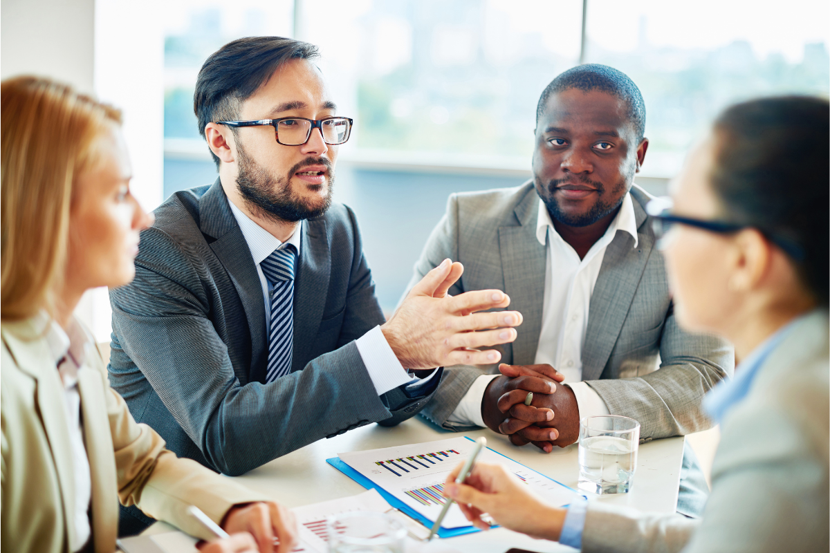 An image of a business meeting.